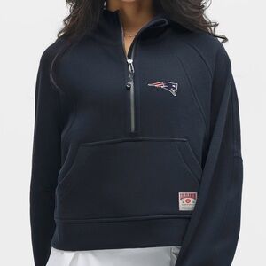 Lululemon Athletica Navy Half-Zip Sweatshirt x New England Patriots -